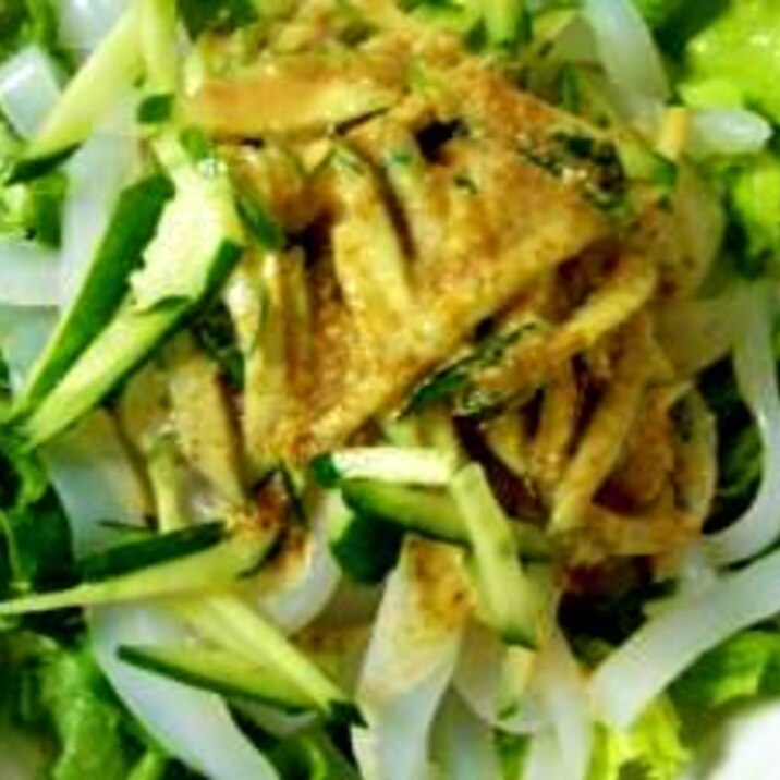 ダイエットに◎ しらたきの冷やし中華風(ごまだれ)